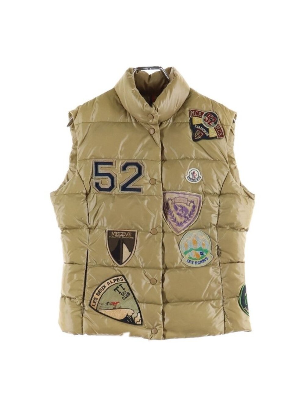 Moncler Tibet Special Down Vest Beige Nylon